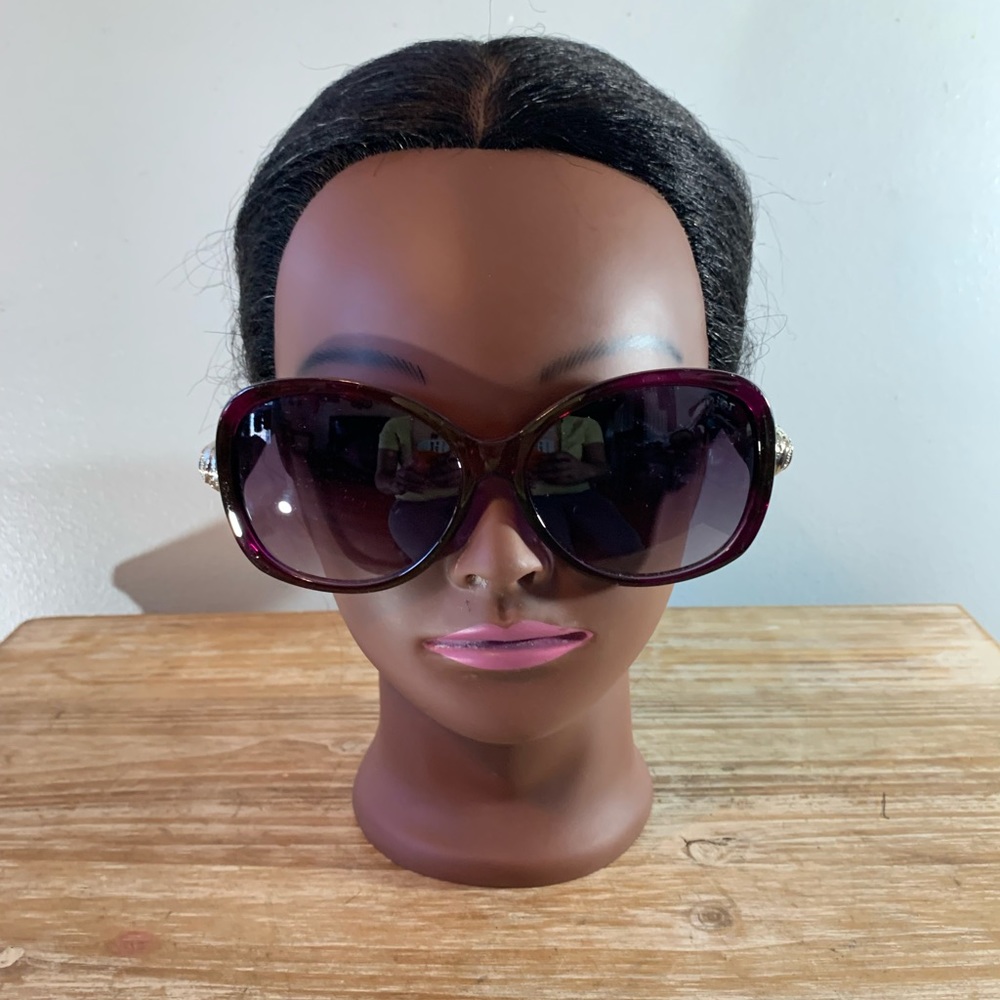 Christian Dior sunglasses Plum with case 80’s vintage